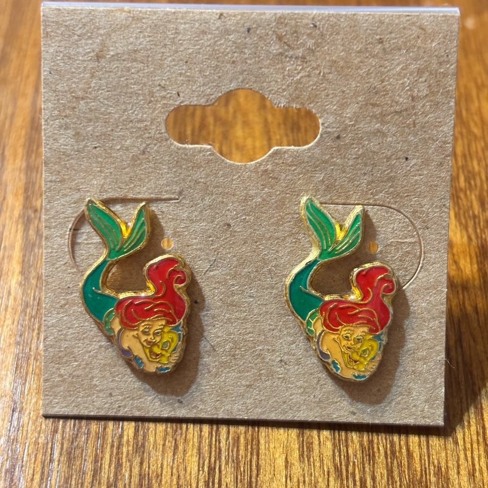 Mermaid Enamel Earrings